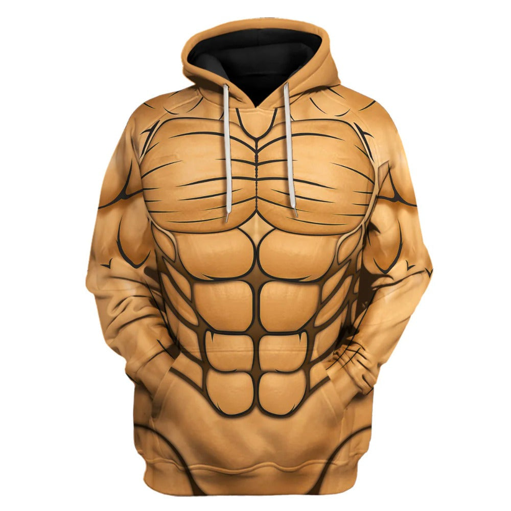 Attack On Titan Hoodie Eren Titan Form Costume Hoodie Brown Unisex - Cozy Hoodie For Cold Weather