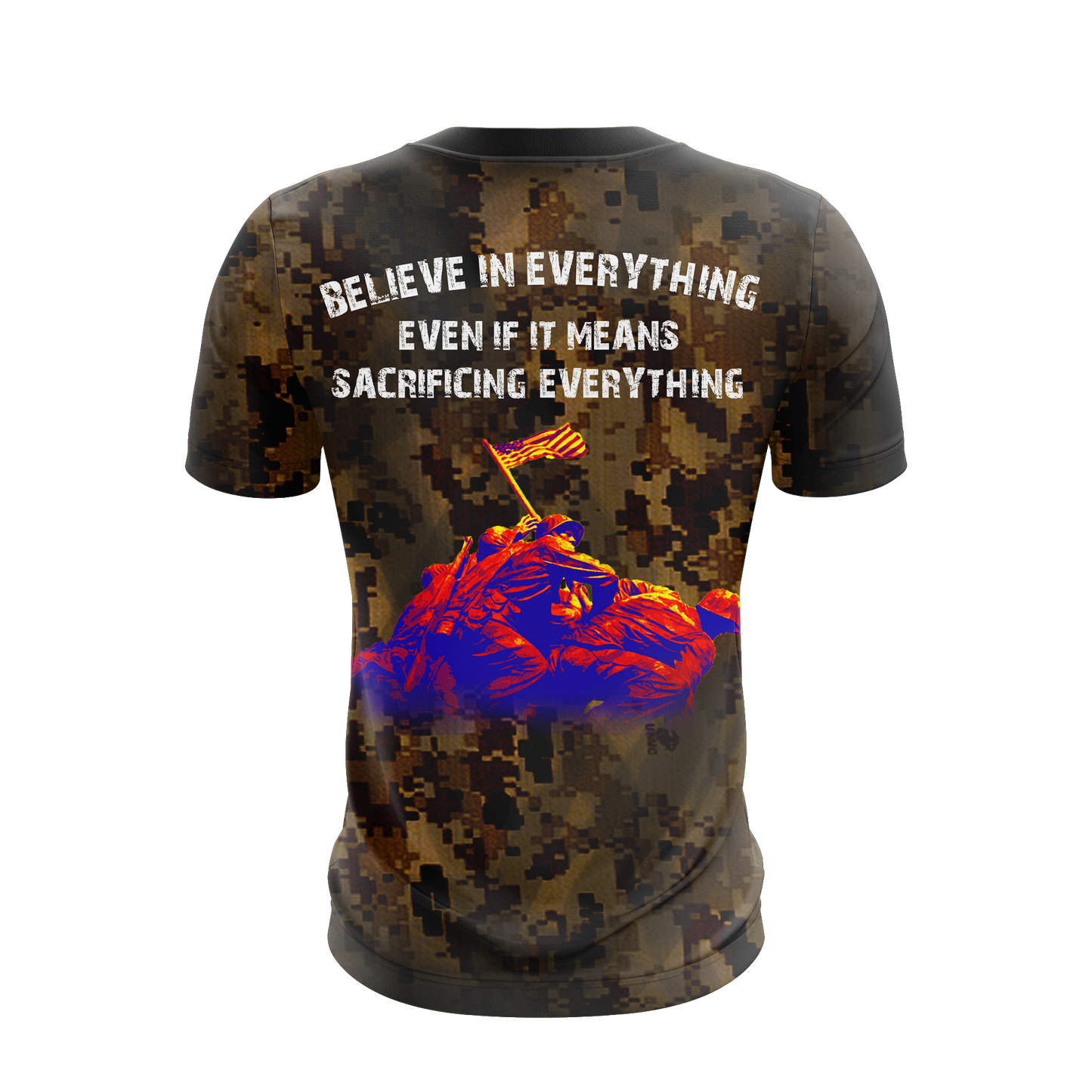 Veteran T-Shirt Even If It Means Sacrificing Everything T-Shirt Brown Unisex - Trendy Gift For Men & Women