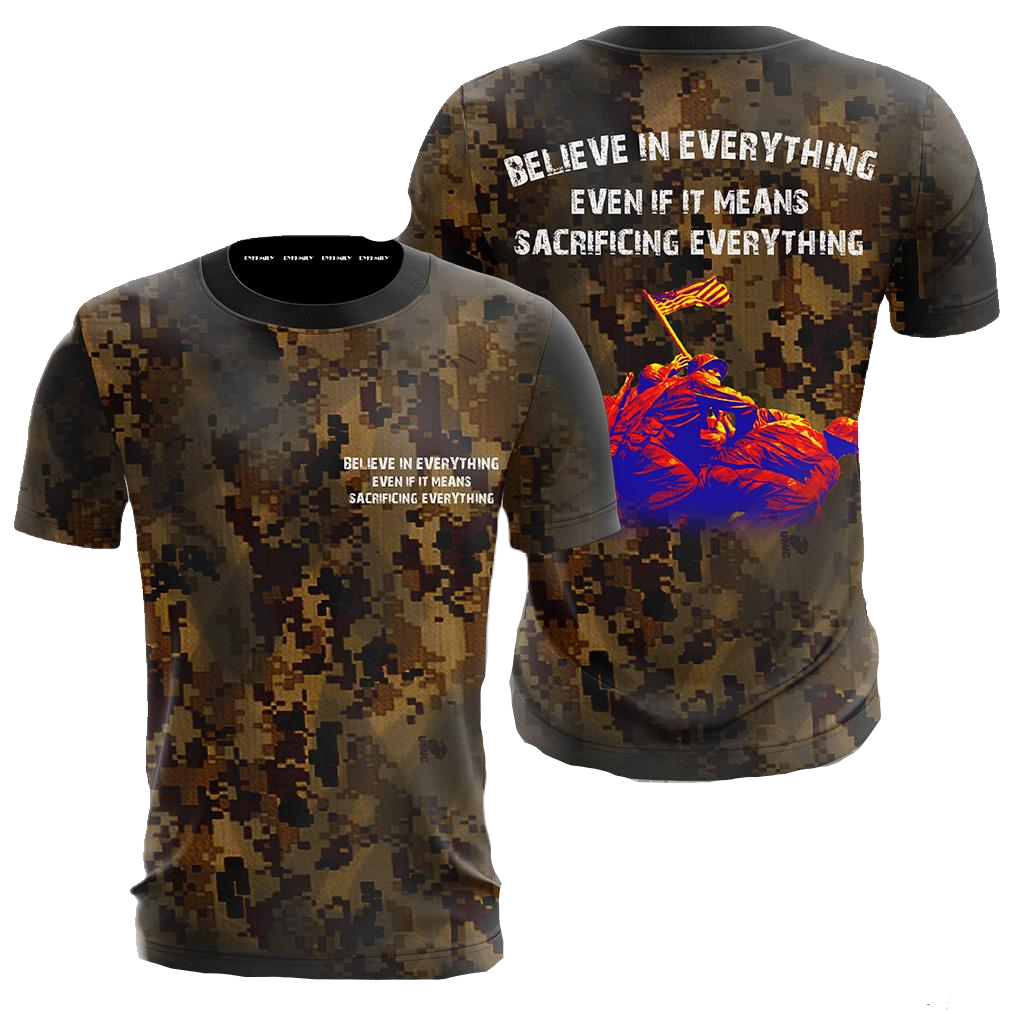 Veteran T-Shirt Even If It Means Sacrificing Everything T-Shirt Brown Unisex - Trendy Gift For Men & Women