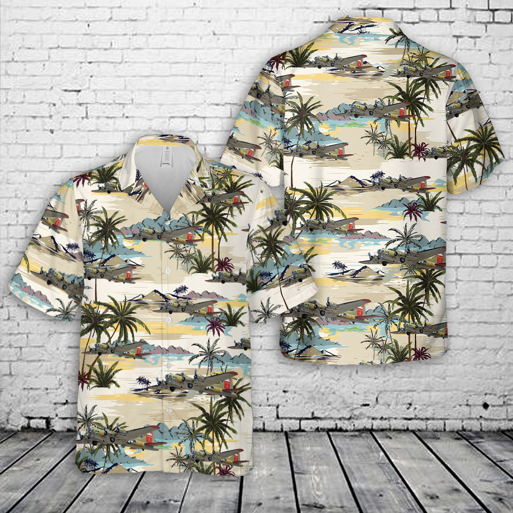 Boeing B-17G Flying Fortress N93012 Nine-O-Nine Hawaiian Shirt