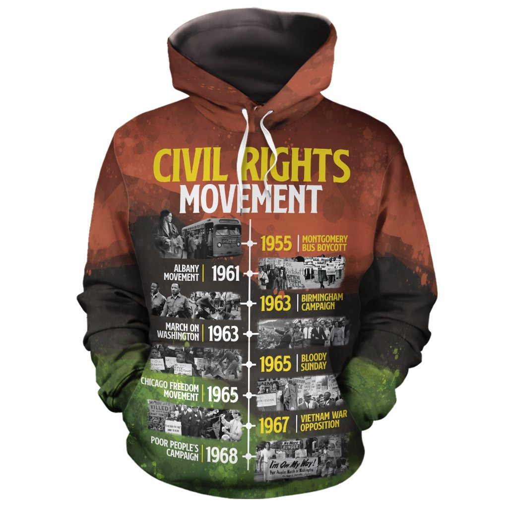 Africa American Hoodie Civil Rights Movement Hoodie Colorful Unisex - Cozy Hoodie For Cold Weather