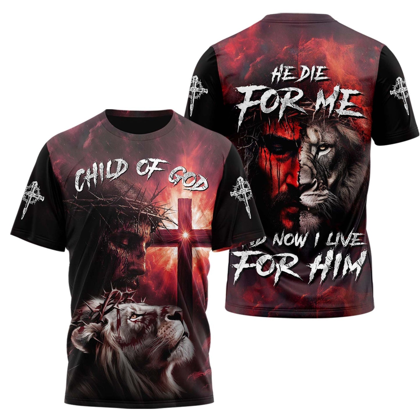 He Died For Me Lion 3D TShirt