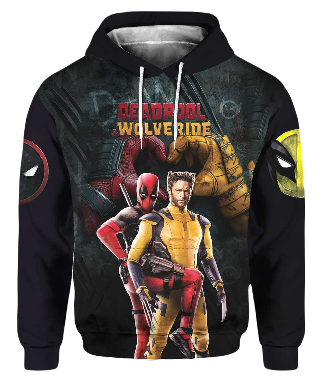 Deadpool Hoodie Marvel Let’S Kll The Fox Universe Hoodie Black Unisex - Cozy Hoodie For Cold Weather