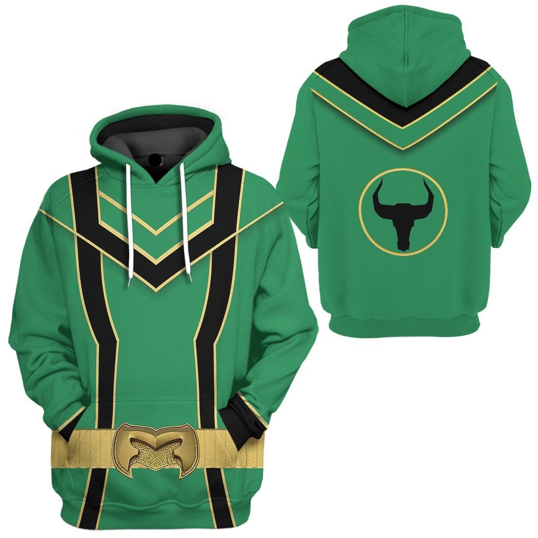 Power Ranger Hoodie Green Power Rangers Mystic Force Hoodie Green Unisex - Cozy Hoodie For Cold Weather