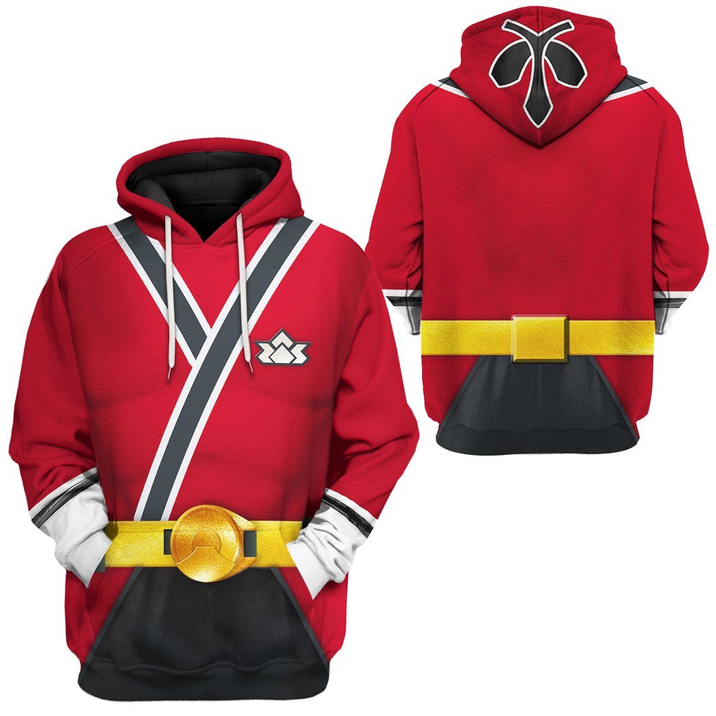 Power Ranger Hoodie Red Samurai Power Rangers Hoodie Red Unisex - Cozy Hoodie For Cold Weather