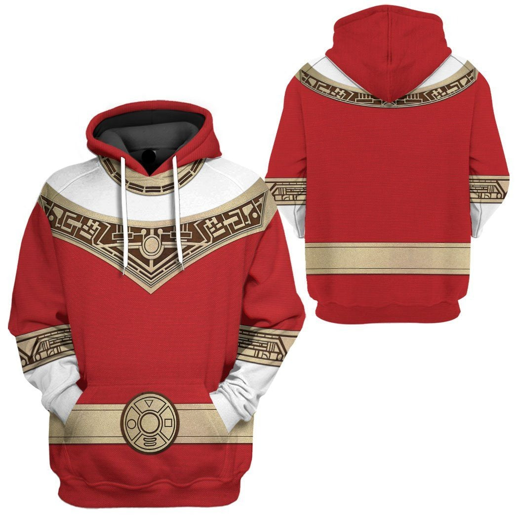 Power Ranger Hoodie Red Power Rangers Zeo Hoodie Red Unisex - Cozy Hoodie For Cold Weather