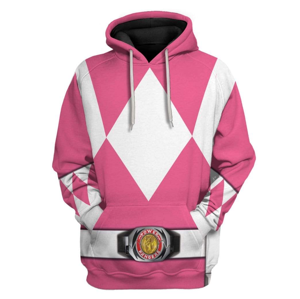 Power Ranger Hoodie Pink Mighty Morphin Power Ranger Hoodie Pink Unisex - Cozy Hoodie For Cold Weather
