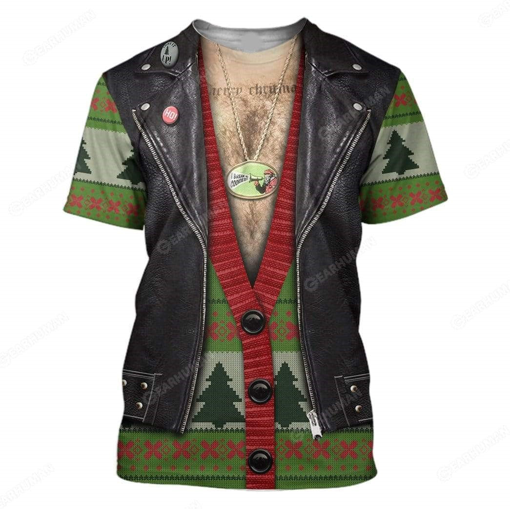 Motorcycle Hoodie Santa Drives A Motorbike Costume T-Shirt Colorful Unisex - Trendy Gift For Men & Women