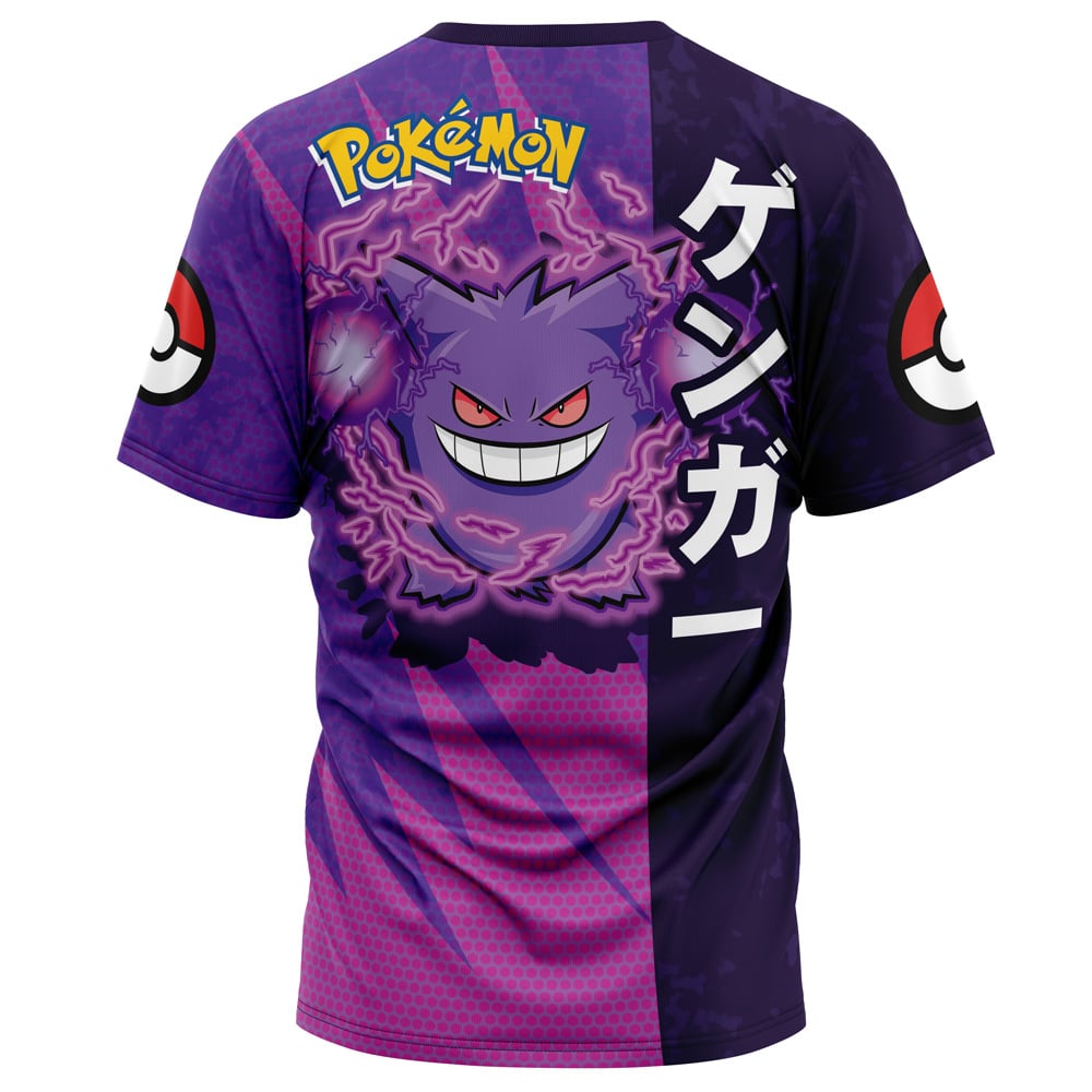Pokemon T-Shirt Pokemon Gengar Attack Pose T-Shirt Purple Unisex - Trendy Gift For Men & Women