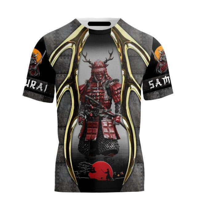 Gifury Japan T-shirt Japanese Red Samurai 3d Black Grey T-shirt Japan Hoodie Apparel 2023