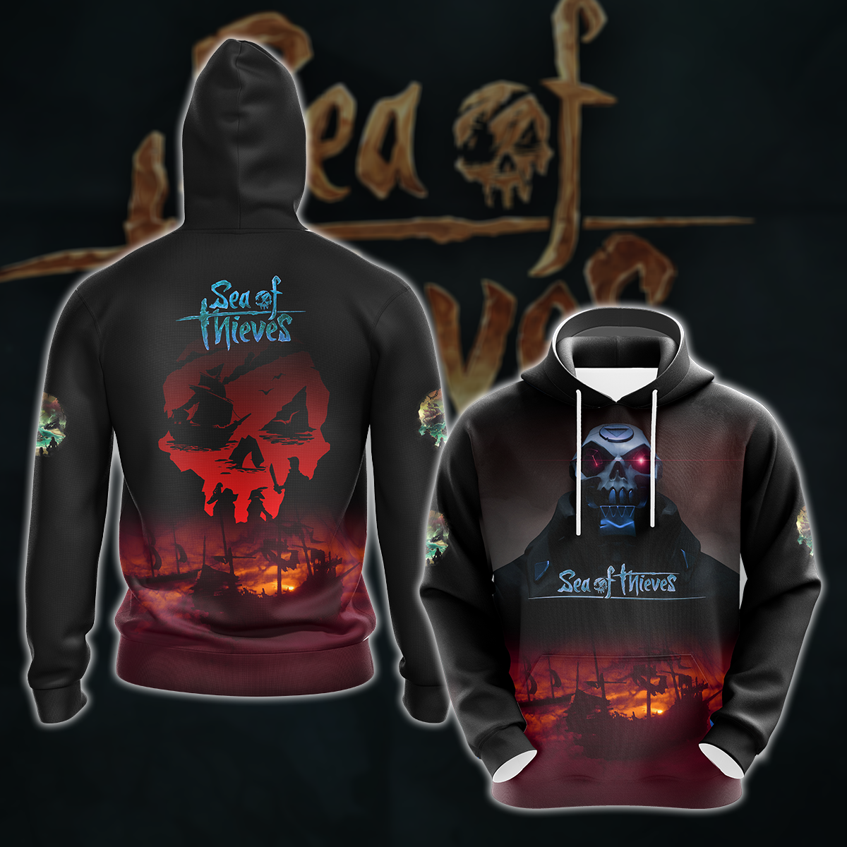 Sea of Thieves Video Game 3D All Over Printed T-shirt Tank Top Zip Hoodie Pullover Hoodie Hawaiian Shirt Beach Shorts Jogger