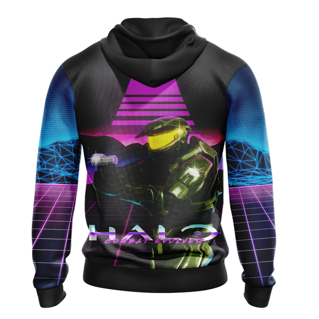 Halo Hoodie Halo Masterchief Graphic Noen Light Hoodie Colorful Unisex - Cozy Hoodie For Cold Weather