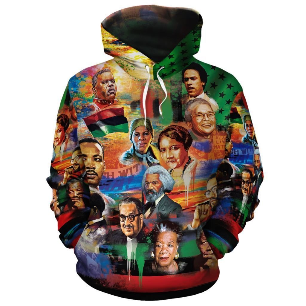 Africa American Hoodie Civil Rights Moments Hoodie Colorful Unisex - Cozy Hoodie For Cold Weather