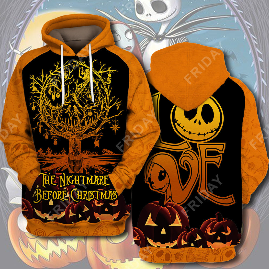 TNBC T-shirt Nightmare Halloween Tree Love T-shirt Cool Amazing DN TNBC Hoodie Sweater Tank 2025