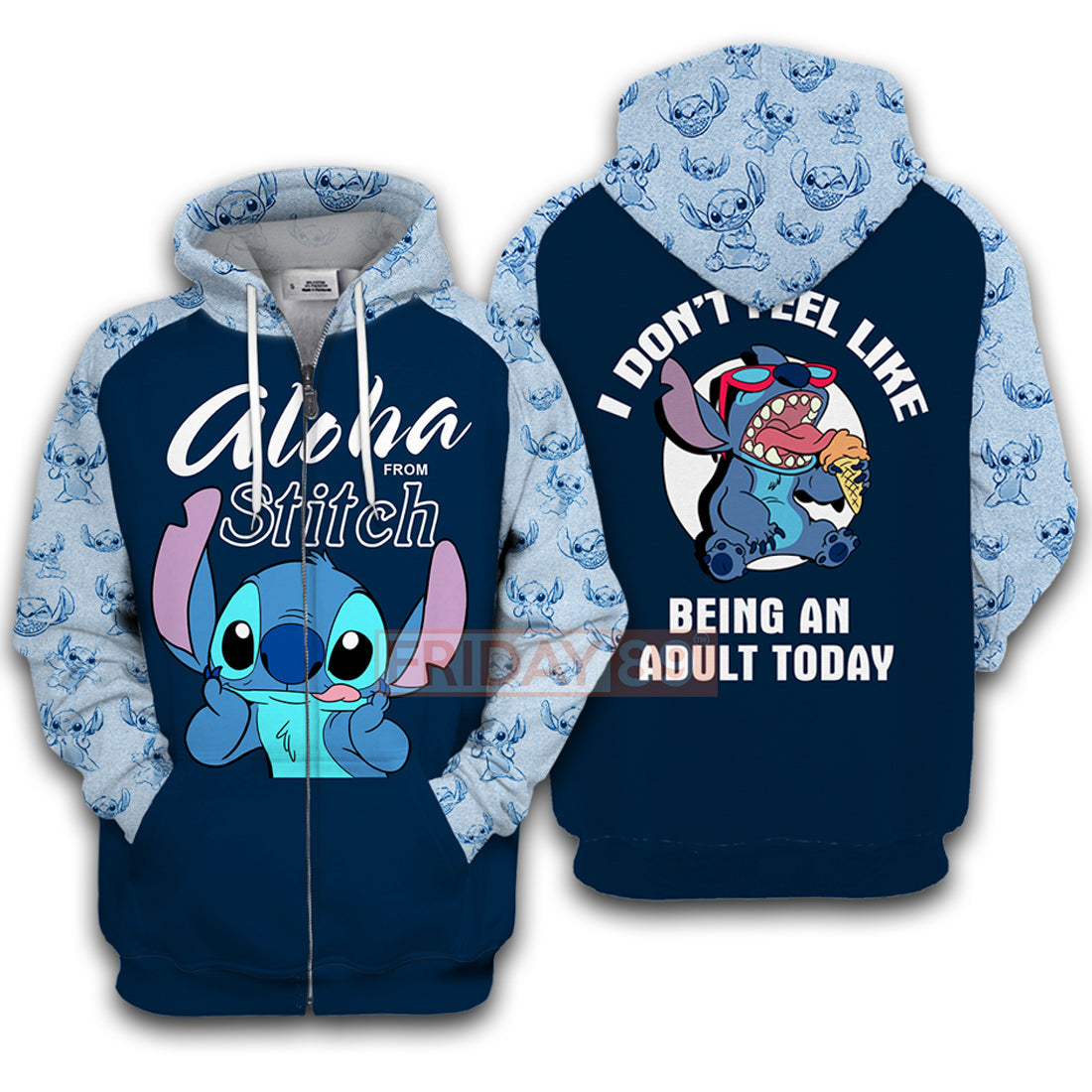Stitch T-shirt Aloha From Stitch 3D Print T-shirt Funny DN Hoodie Sweater Tank