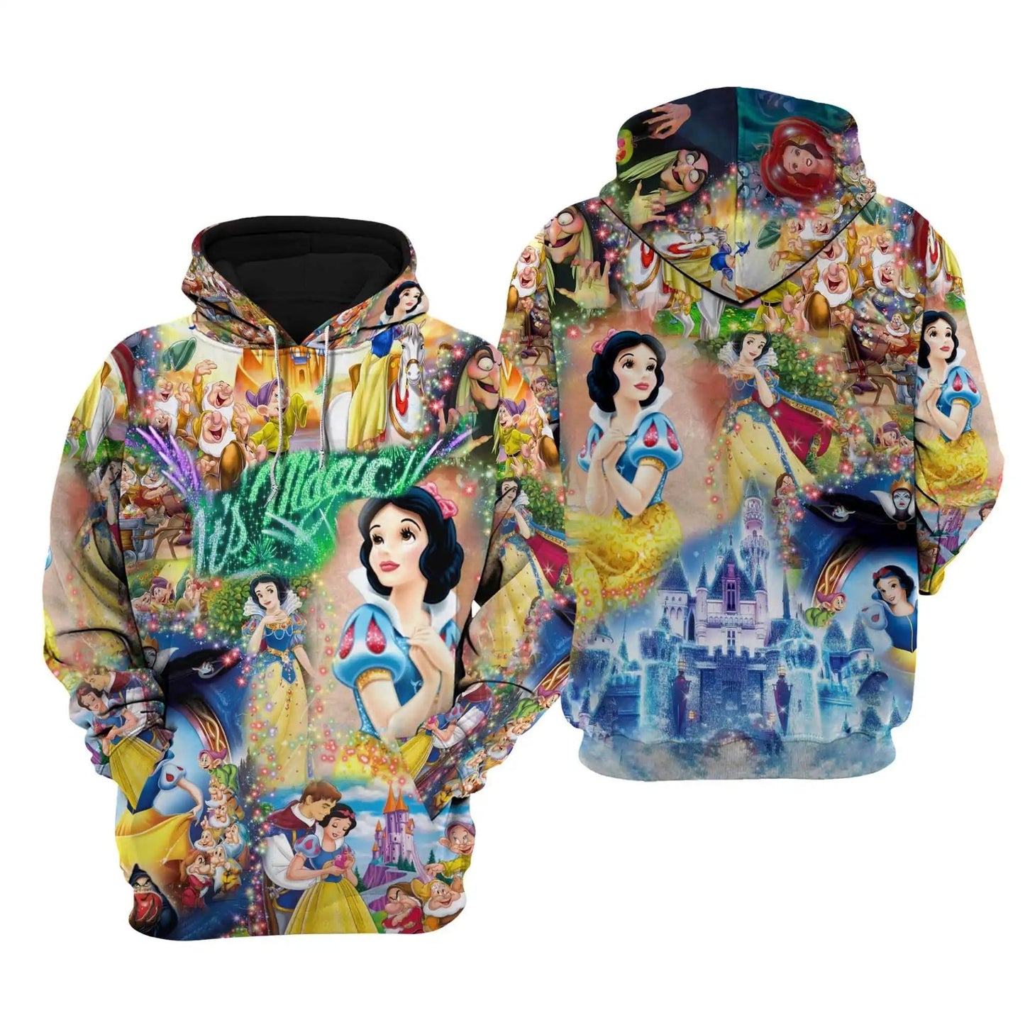 Snow White Hoodie Its Magic Snow White And The Seven Dwarfs Hoodie Colorful Unisex - Cozy Hoodie For Cold Weather
