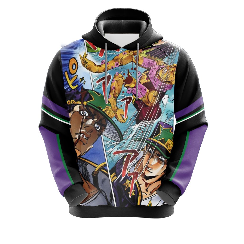 Jojos Bizarre Adventure Hoodie Jojos Bizarre Adventure Manga Style Hoodie Colorful Unisex - Cozy Hoodie For Cold Weather