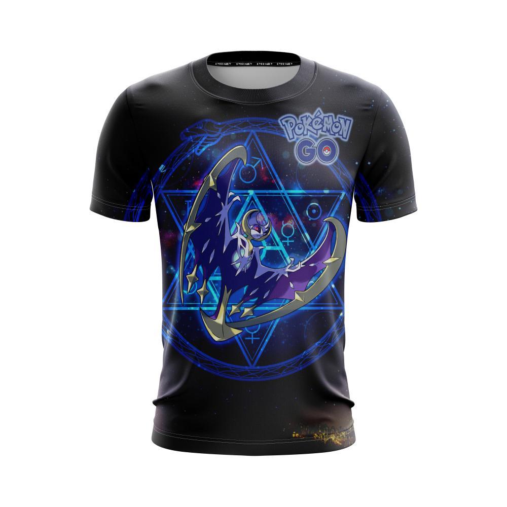 Pokemon T-Shirt Lunala Graphic Pokemon Go T-Shirt Black Unisex - Trendy Gift For Men & Women