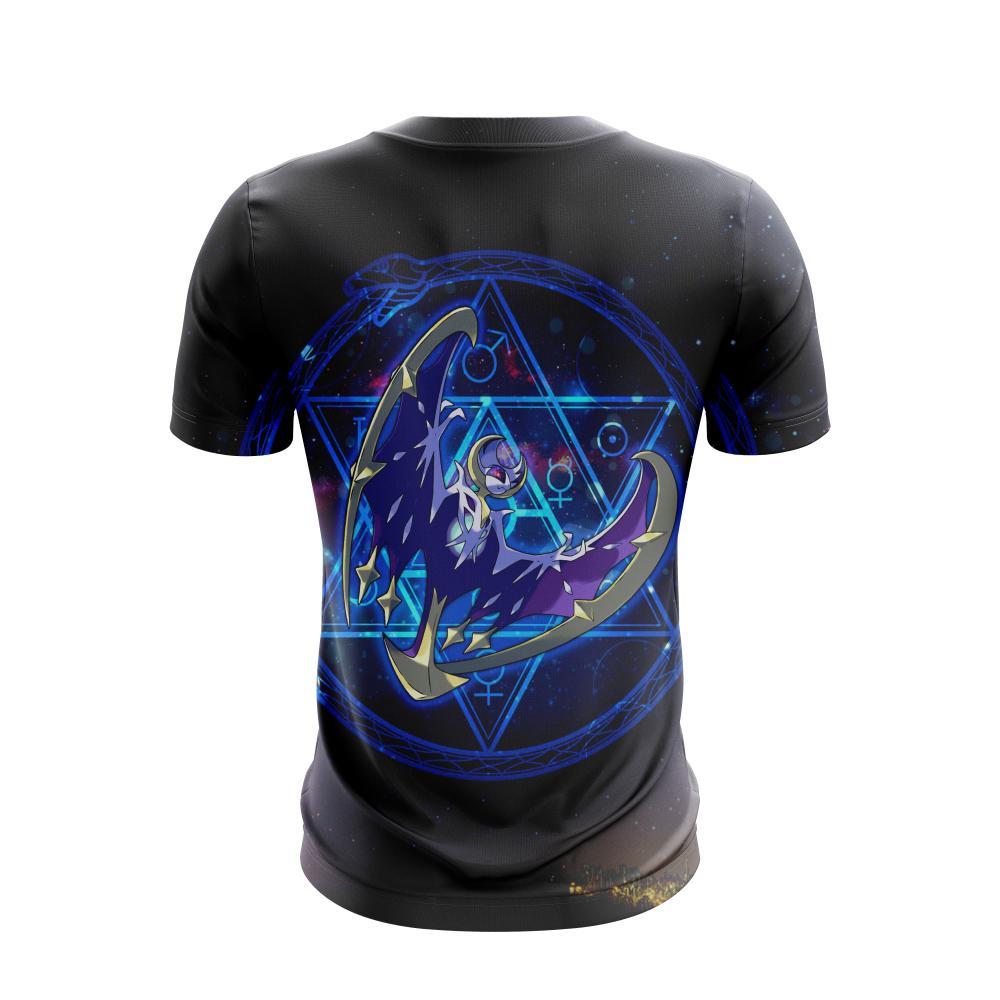 Pokemon T-Shirt Lunala Graphic Pokemon Go T-Shirt Black Unisex - Trendy Gift For Men & Women