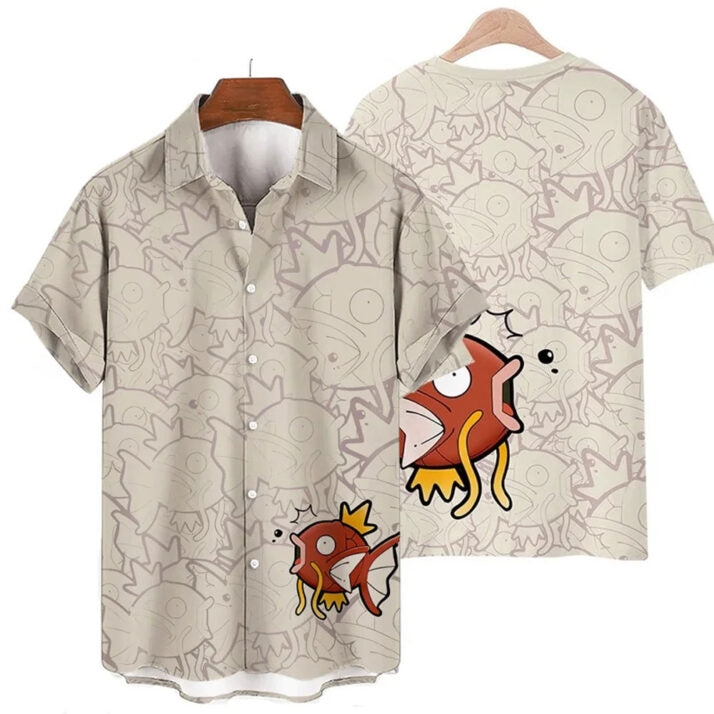 Pokemon Magikarp Aloha Shirt – Unique Anime Hawaiian Shirt for Fans - Tropi Hawaiian Shirts