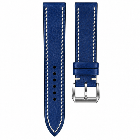 Navy Blue Nappa Leather Watch Strap