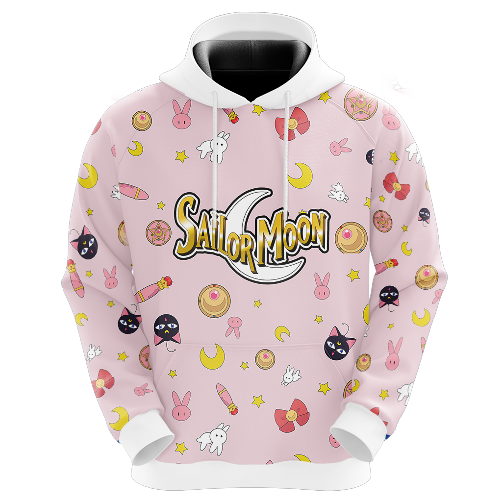 Sailor Moon Hoodie Usagi Tsukino Sailor Moon Items Cute Pink Hoodie Anime Hoodie