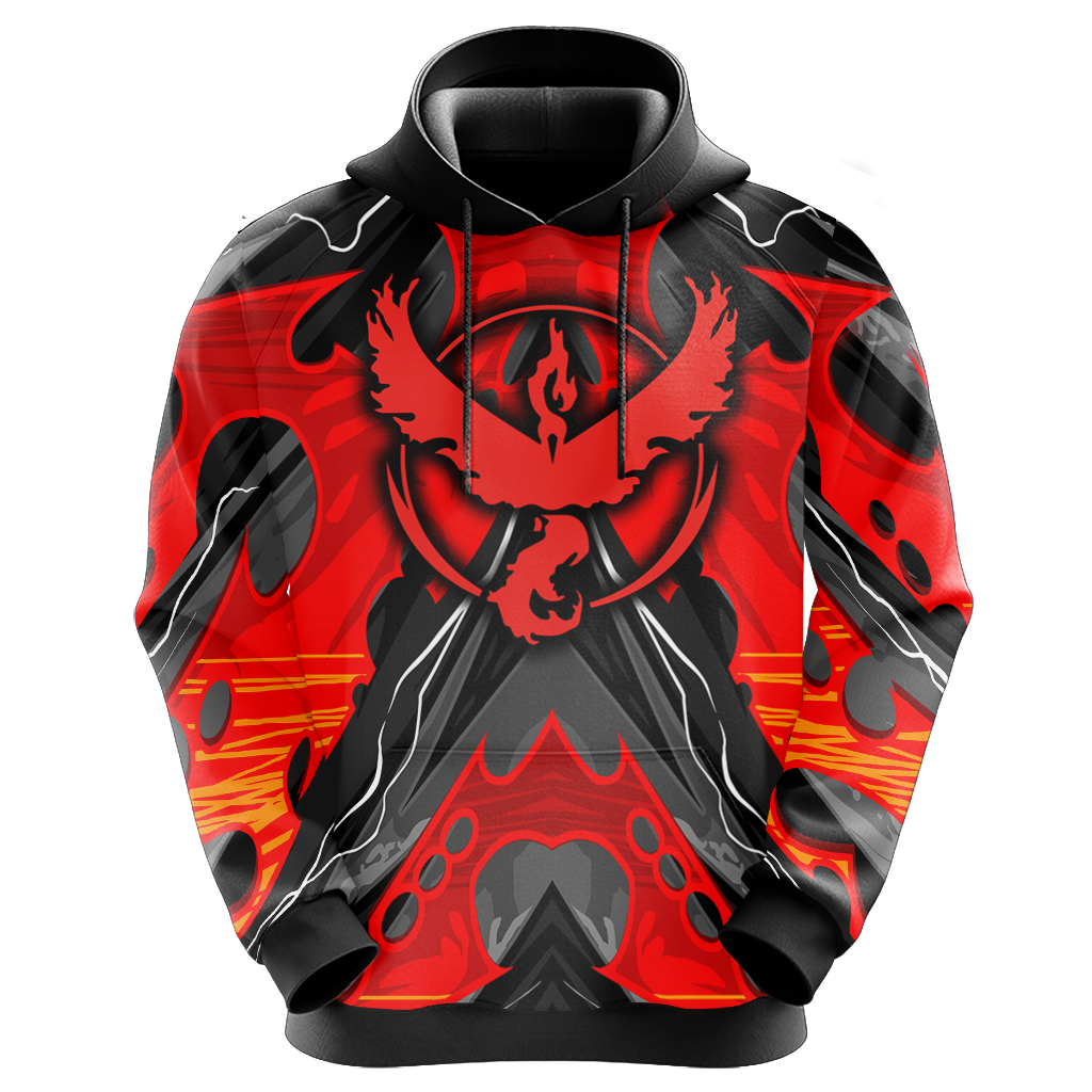 Pokemon Hoodie Pokemon House Vailor Graphic Hoodie Red Black Unisex - Cozy Hoodie For Cold Weather