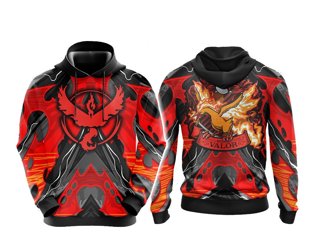Pokemon Hoodie Pokemon House Vailor Graphic Hoodie Red Black Unisex - Cozy Hoodie For Cold Weather