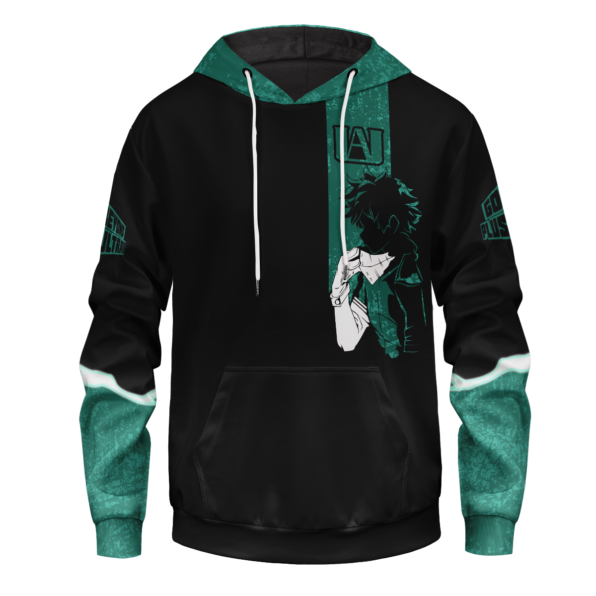 My Hero Academia Hoodie Boku No Hero Academia Apparel Izuku Midoriya Green Black Hoodie