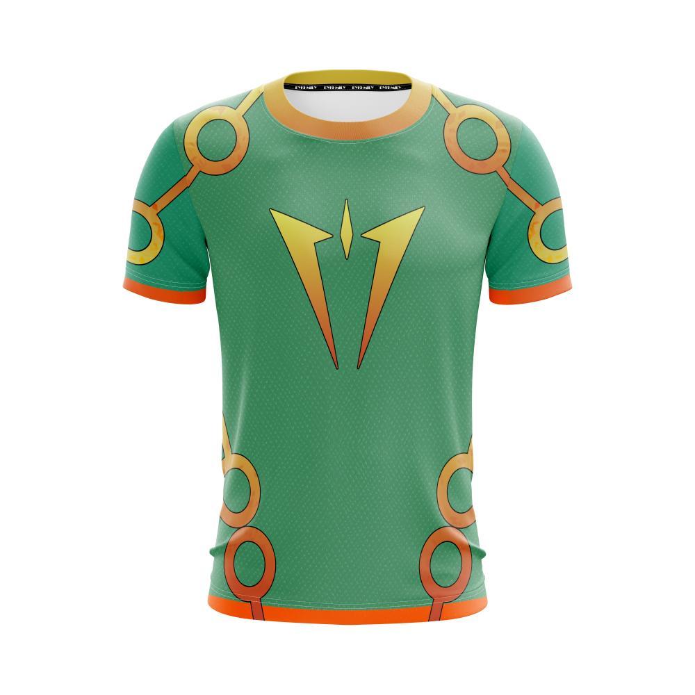 Pokemon T-Shirt Rayquaza Team Delta Pokemon Go T-Shirt Green Unisex - Trendy Gift For Men & Women