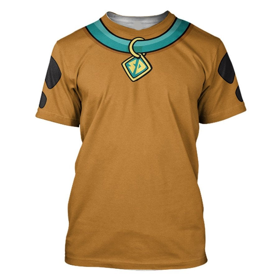 Scooby Doo Hoodie Scooby Doo Skin Fur Costume T-Shirt Brown Unisex - Trendy Gift For Men & Women