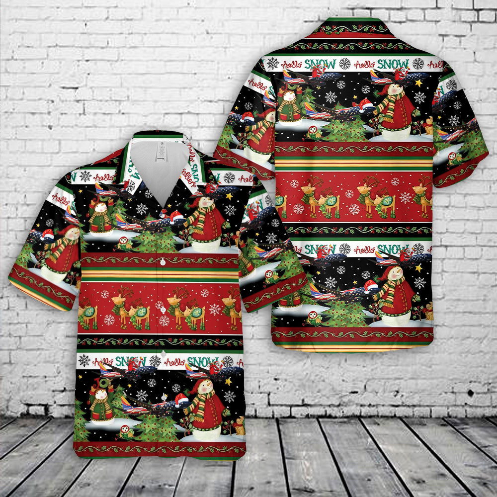 Southwest Airlines Boeing 737-800 Freedom One Christmas Hawaiian Shirt