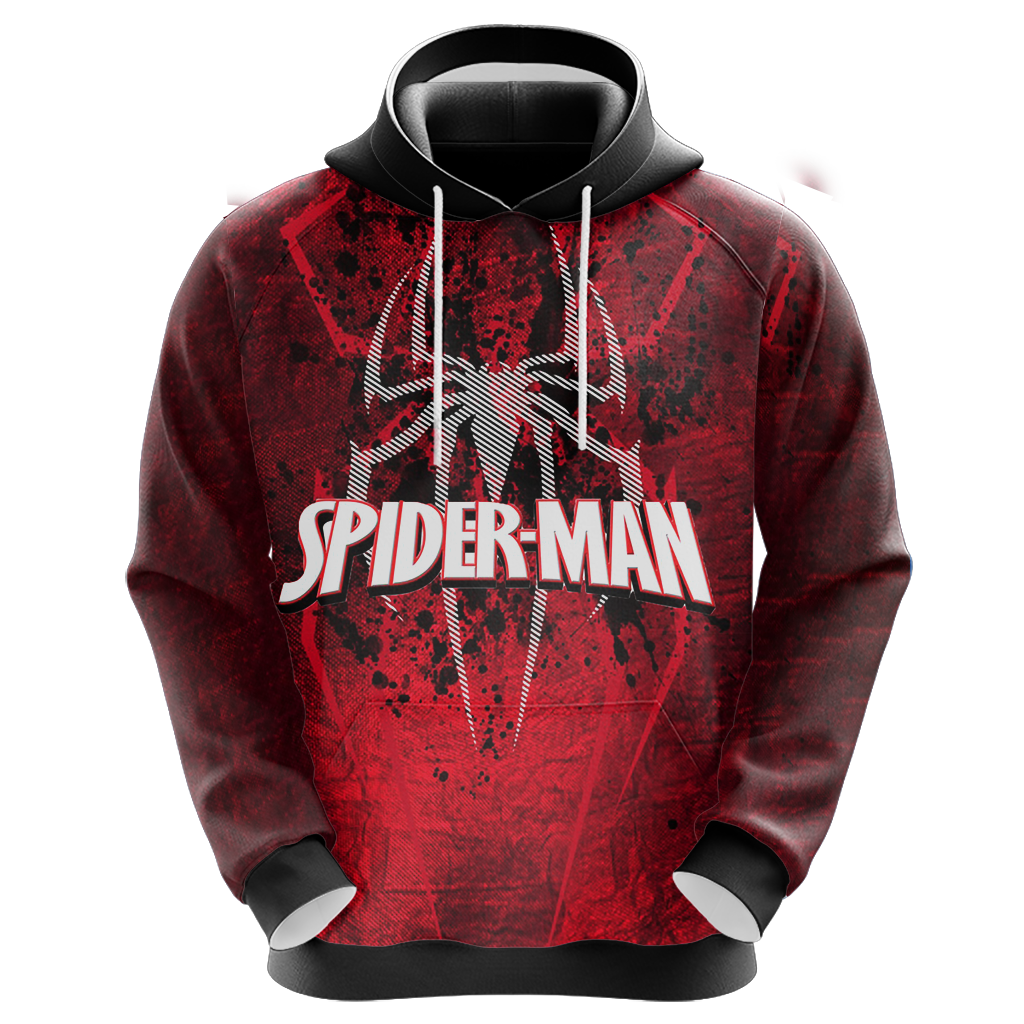 Spiderman Hoodie Marvel Spiderman Symbol Graphic Hoodie Red Unisex - Cozy Hoodie For Cold Weather