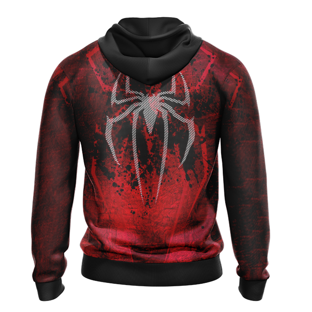 Spiderman Hoodie Marvel Spiderman Symbol Graphic Hoodie Red Unisex - Cozy Hoodie For Cold Weather