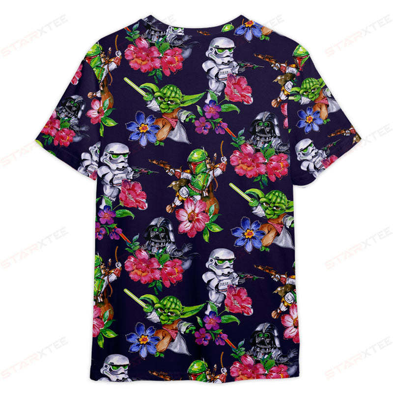 Stwa Patter Flower - 3D T-shirt For Fans
