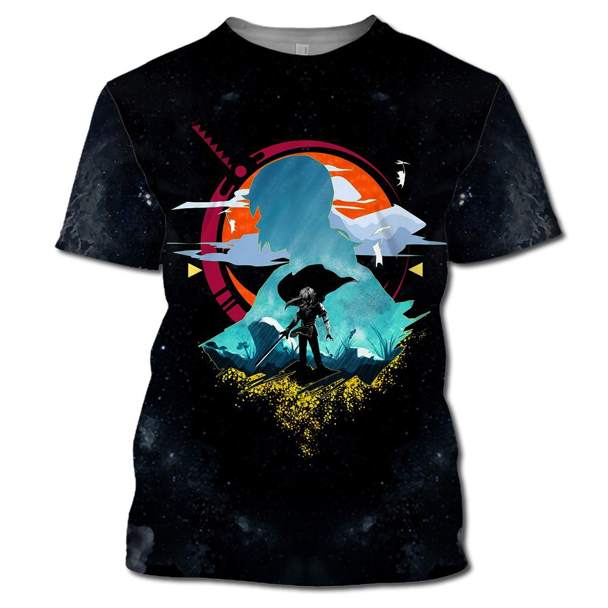 Legend Of Zelda T-shirt Botw Link Silhouette Black T-shirt Legend Of Zelda Hoodie