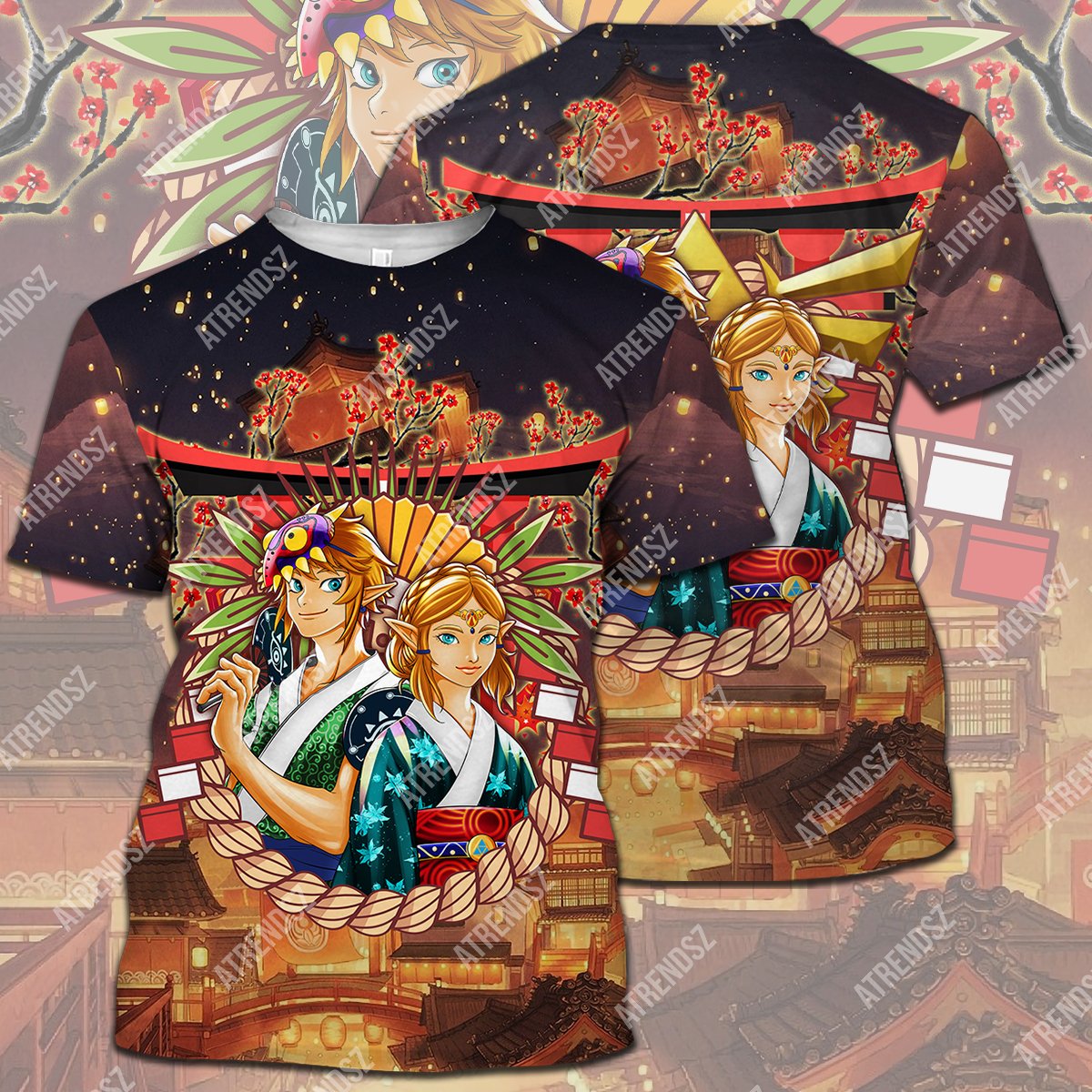 Legend Of Zelda Shirt Link Zelda New Year Kimono T-shirt Legend Of Zelda Hoodie