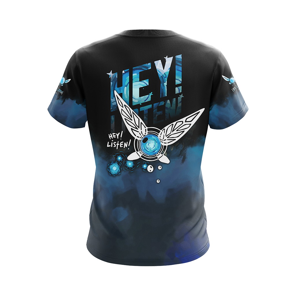 The Legend Of Zelda Hoodie Navi Fairy Hey Listen T-shirt Black Blue Unisex