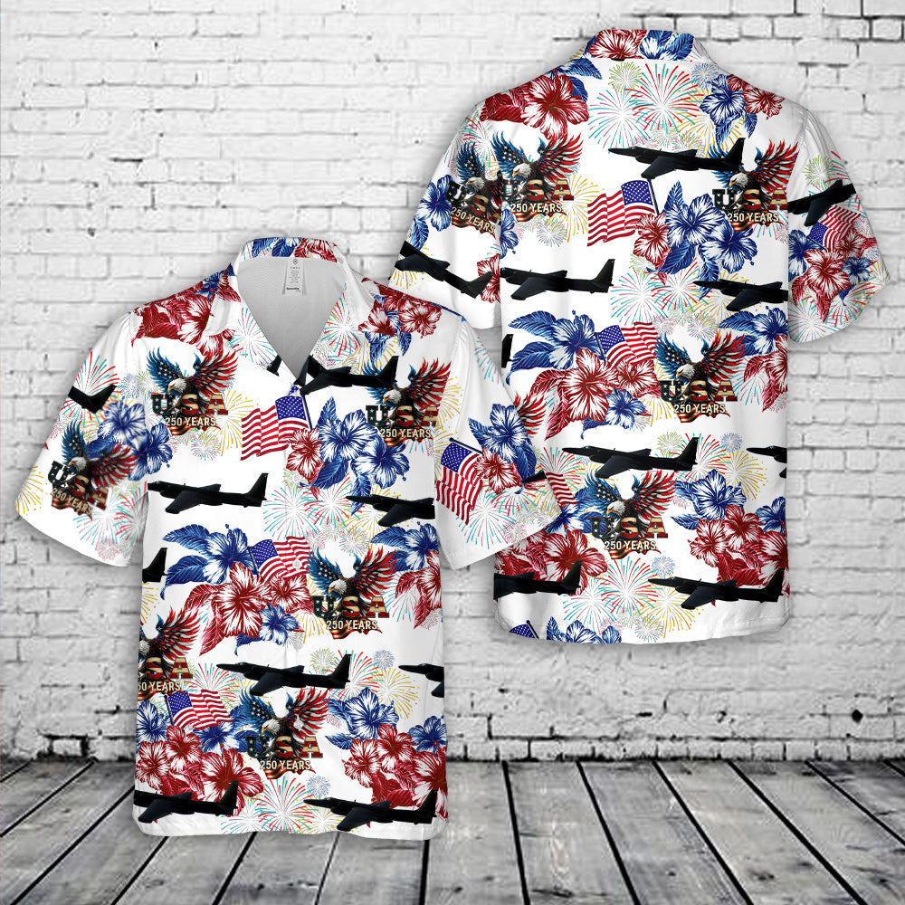US Air Force U-2 Dragon Lady 1776-2026, 250th Anniversary Hawaiian Shirt