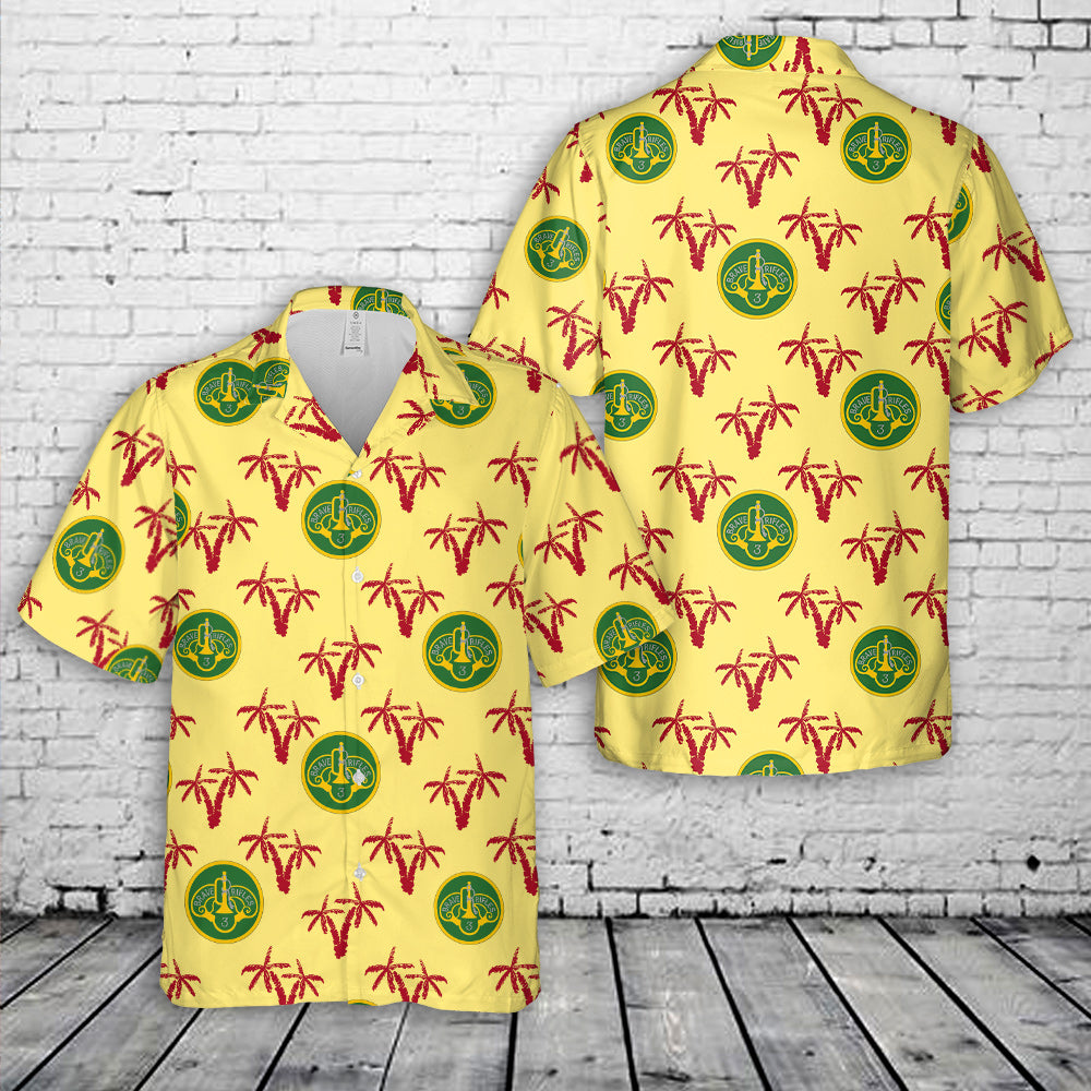 US Army 3rd Cavalry Regiment 3CR (Brave Rifles) Hawaiian Shirt