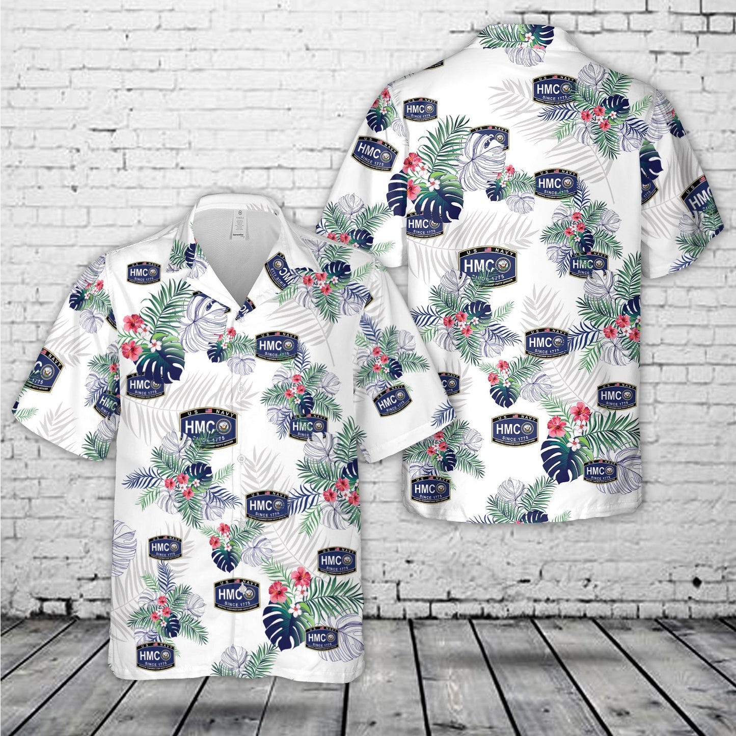 US Navy Hospital Corpsman Chief Petty Officer Hawaiian Shirt