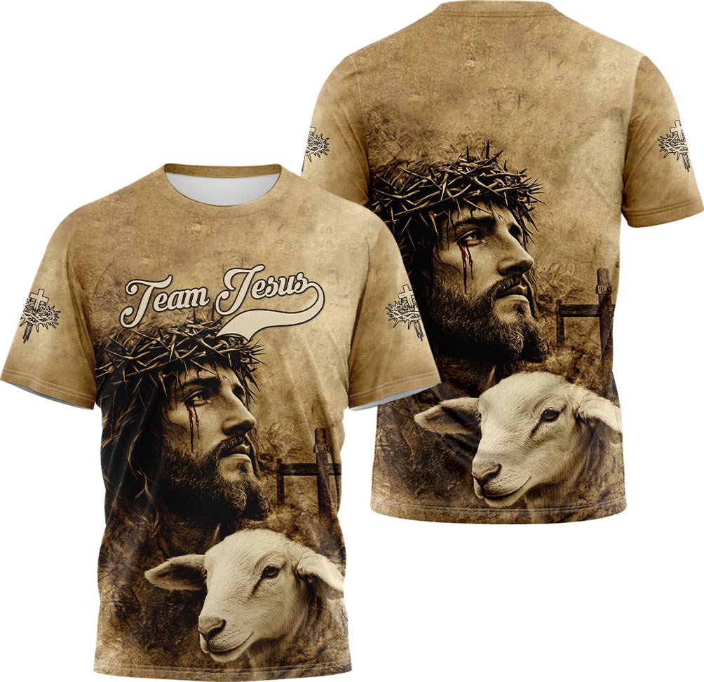 Team Jesus Good Shepherd 3D TShirt