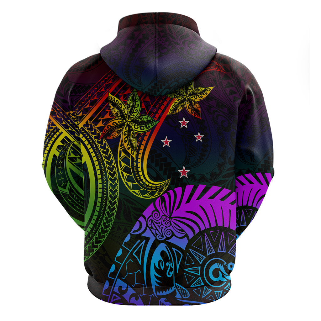Lgbt Hoodie Wellington Pride Tribal Rainbow Pattern Hoodie Colorful Unisex - Cozy Hoodie For Cold Weather