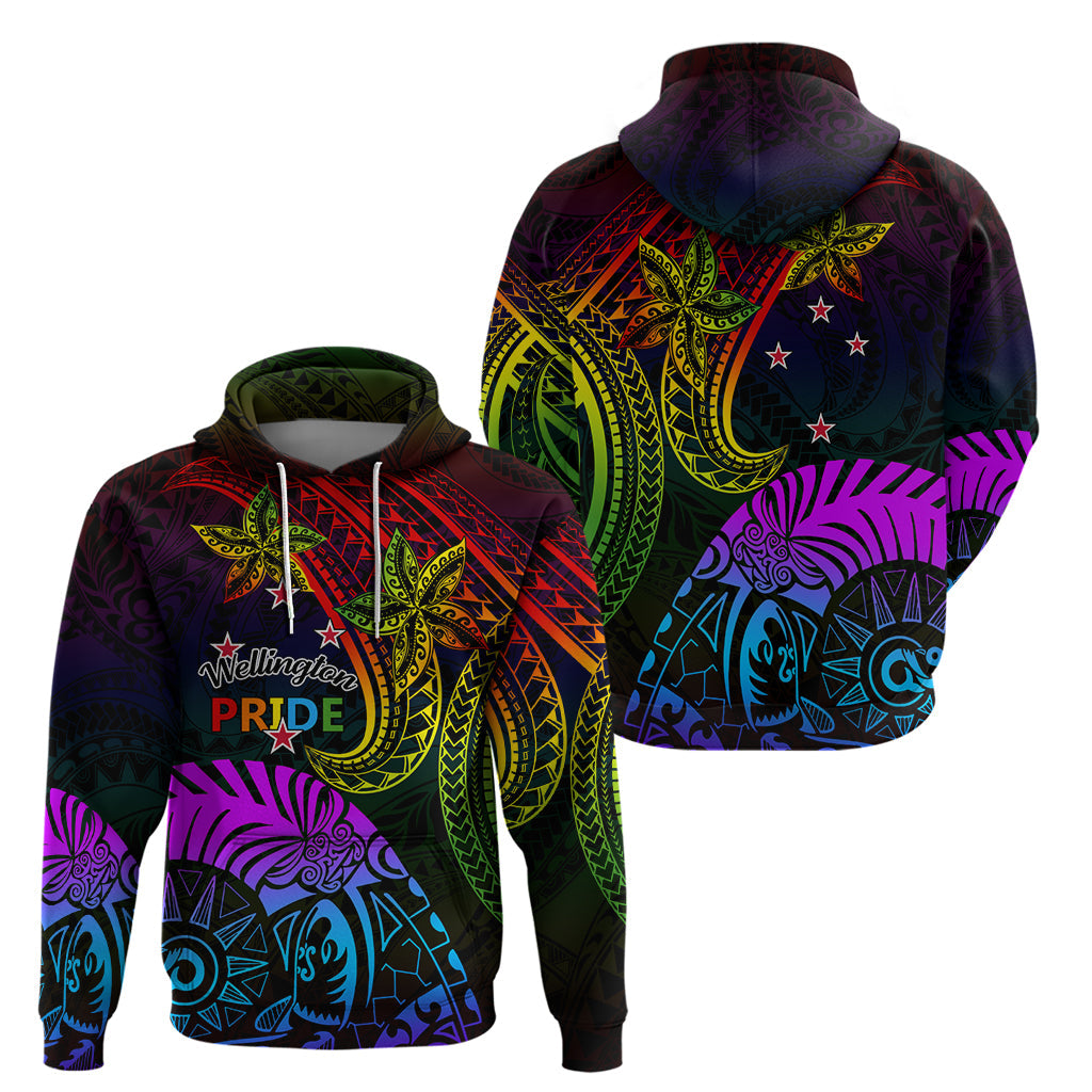 Lgbt Hoodie Wellington Pride Tribal Rainbow Pattern Hoodie Colorful Unisex - Cozy Hoodie For Cold Weather