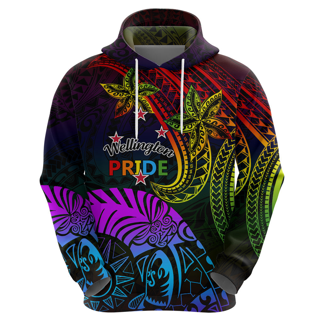 Lgbt Hoodie Wellington Pride Tribal Rainbow Pattern Hoodie Colorful Unisex - Cozy Hoodie For Cold Weather