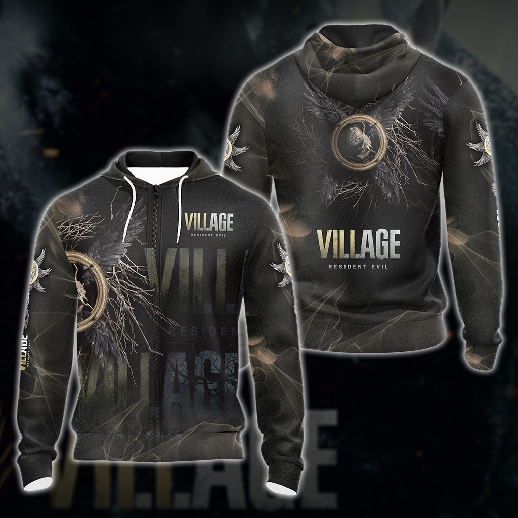 Resident Evil Village All Over Print T-shirt Tank Top Zip Hoodie Pullover Hoodie Hawaiian Shirt