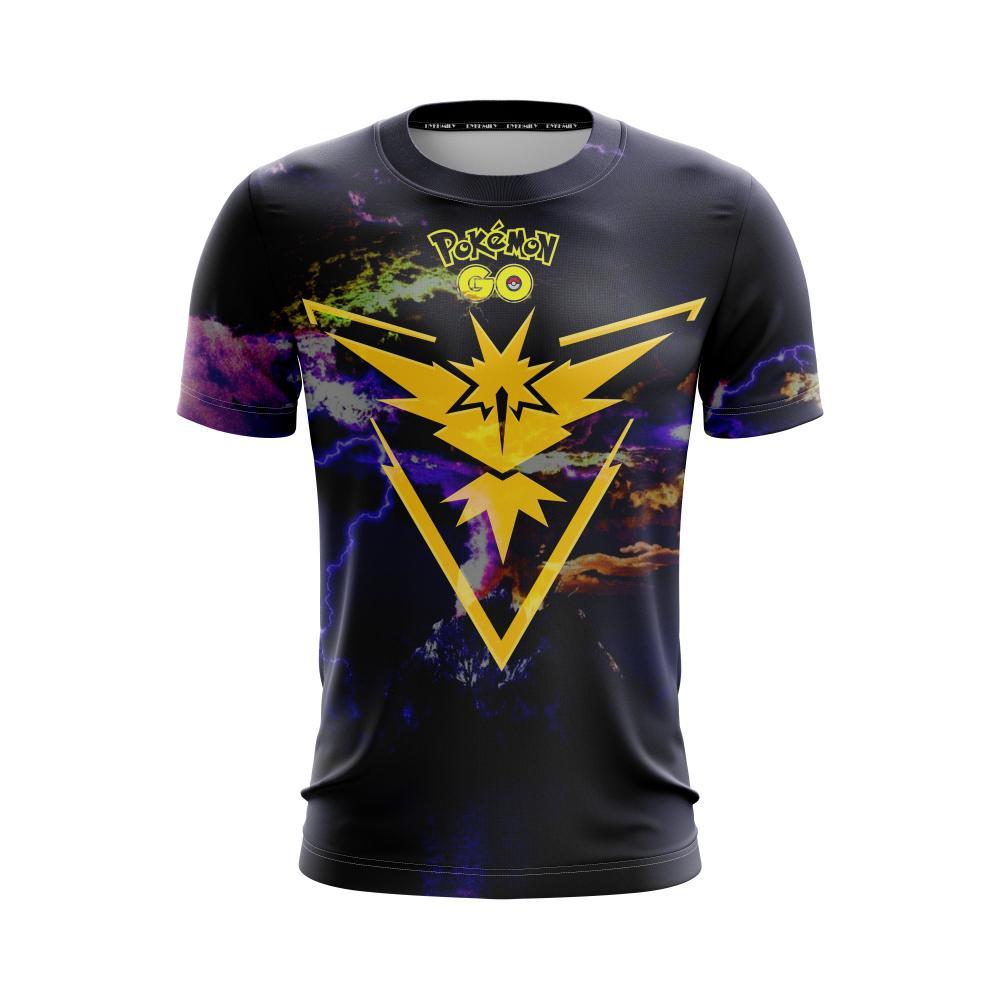Pokemon T-Shirt Zapdos Team Instinct Pokemon Go T-Shirt Black Unisex - Trendy Gift For Men & Women