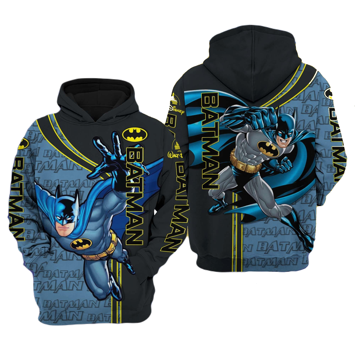 Batman Hoodie Dc Batman Fighting Pose Comic Hoodie Black Blue Unisex - Cozy Hoodie For Cold Weather