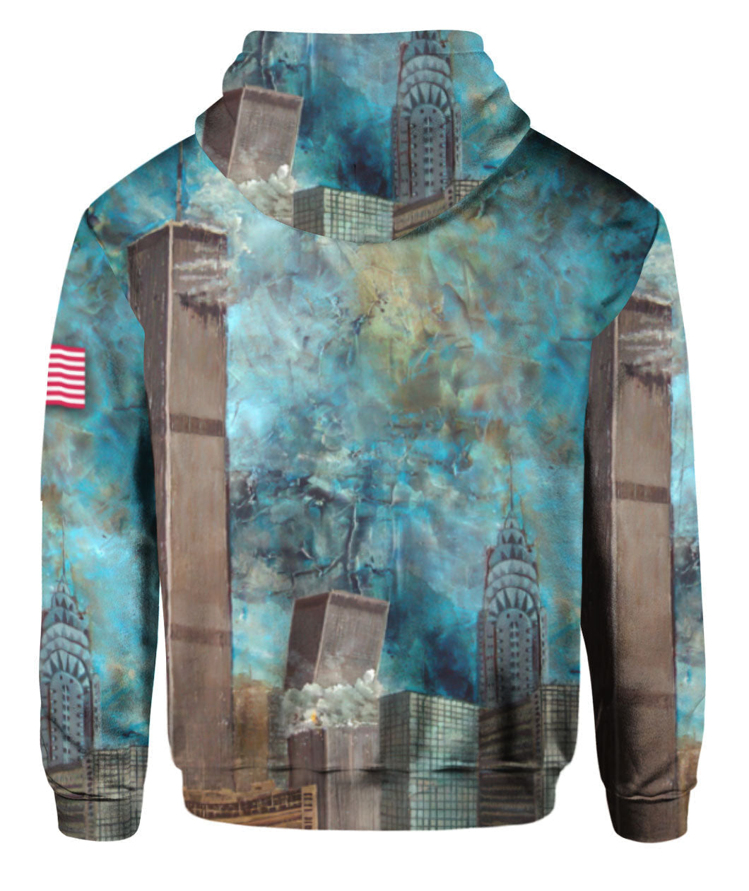 Patriot Day Hoodie We Will Never Forget Patriot Day Blue Smoke Shirt Patriot Day Shirt - Trendy Gift For Men & Women
