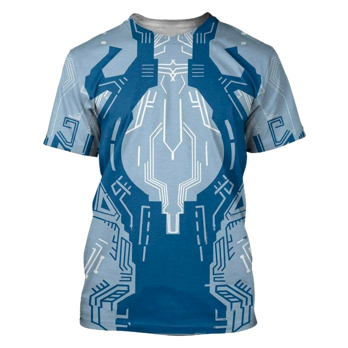 Halo Hoodie Halo 4 Cortana Costume T-Shirt Blue Unisex - Trendy Gift For Men & Women